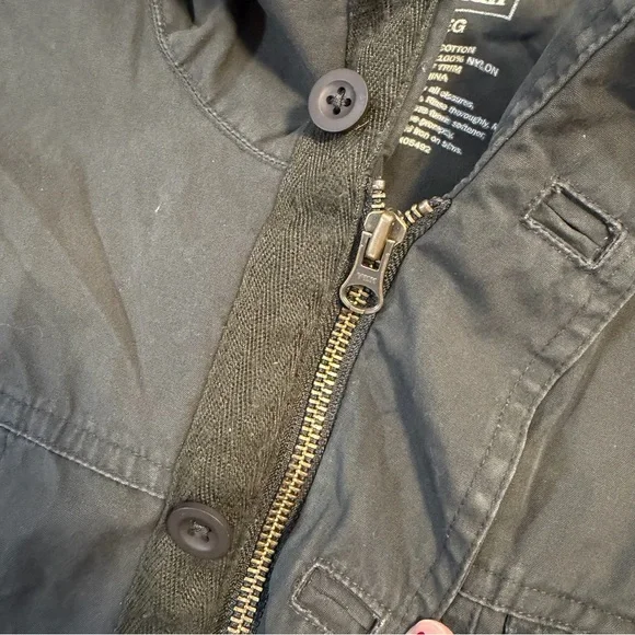 L.L. Bean Jacket Mens Green Field Coat Military Style Tactical Utility Medium - Picture 5 of 6